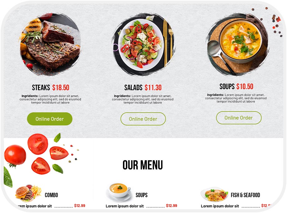 Website For Restaurant